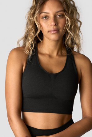 ICANIWILL - Soft Seamless Sports Bra Black - Sport-BH - Dam - Träningskläder från ICIW