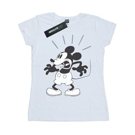Disney Dam/Kvinnor Mickey Mouse Rädd Bomull T-shirt L Vit White L