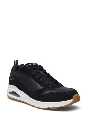 Mens Street Uno Stacre Matalavartiset Sneakerit Tennarit Musta Skechers