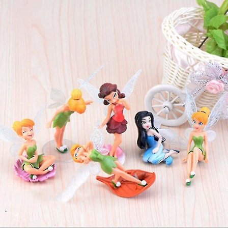 6 kpl Kukkakeiju Pixie Fly Wing -perheen miniatyyripuutarhan koriste Koti Dcor