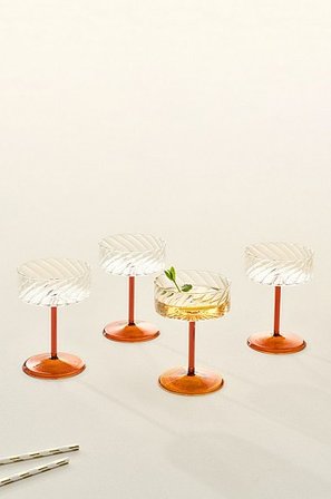 Jotex - Cocktailglas, 4 St. Transparent/Bernstein - CAIO - Kaufe Gläser bei Jotex