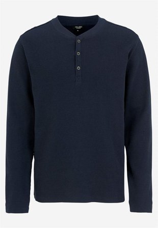 Cellbes of Sweden - Langærmet trøje i marine til herrer i størrelse 8XL