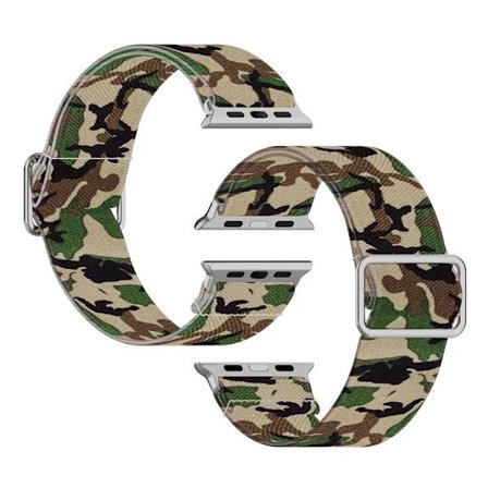 Apple Watch Series 6 / 5 40mm pattern printing watch band - Camouflage Green