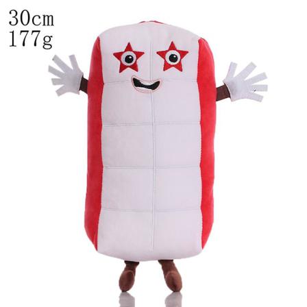 Numberblocks Plysch Figurblock Animerad Leksak Nr 4