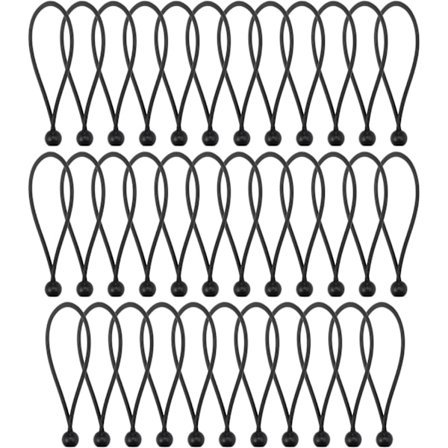 35 stk. elastikker med kugler, holdbare bærbare elastikkugler, polypropylen og latex flettet presenning elastikkugler til presenninger, telte, camping