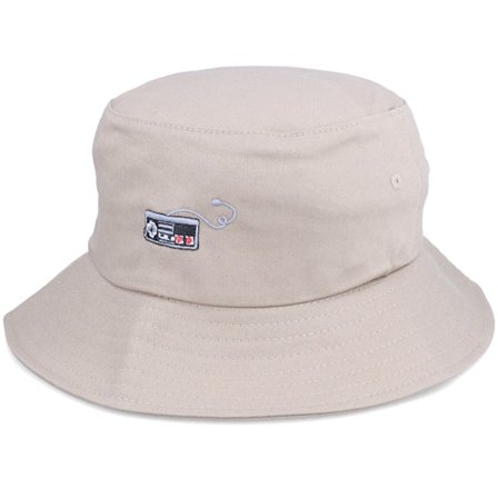 Abducted - Beige - bucket - Hat - Tiny Nes Controller Khaki Bucket - Hatstore