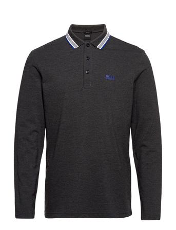 Plisy Polos Long-sleeved Svart BOSS