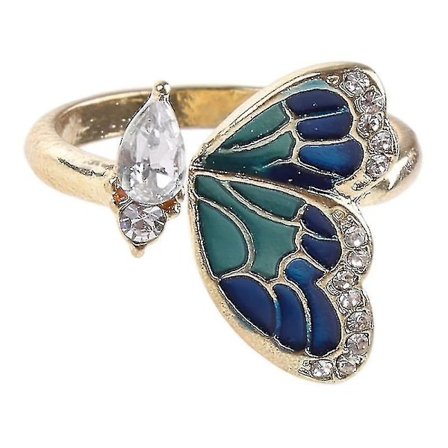 Søde Butterfly Åbne Ringe Til Kvinder Piger Elegant Dyr Statement Ring Gave