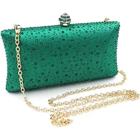 Kvinde Aften Taske Funklende Rhinestone Bryllup Aften Fest Clutch Håndtaske Pung Kæde Skulder Crossbody Taske