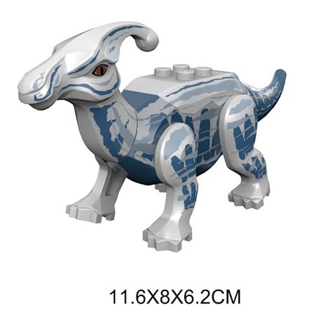 Jurassic Dino World byggeklodser: Velociraptor, T-Rex, Triceratops og Indominus Rex Legetøj