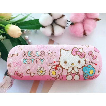 Stitch-sarjakuvahahmo lasikotelo kova kuori Sanrio tyttöjen silmälasikotelot suojakuori Kitty Kuromi aurinkolasikotelo raikas tyyli lahjat