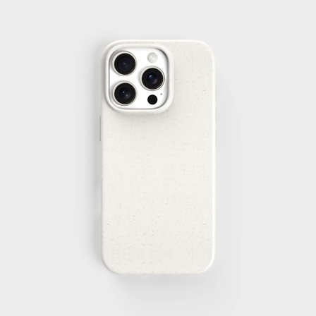 Biodegradable Phone Case for iPhone 15, White iPhone 15 Case, iPhone 16 Pro