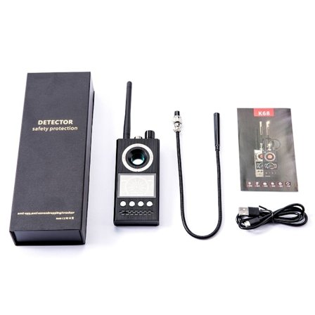 Trådløs signaldetektor RF Bug Finder Anti-Spy Kamera Detektor GPS Sporingssøker oppgradert versjon