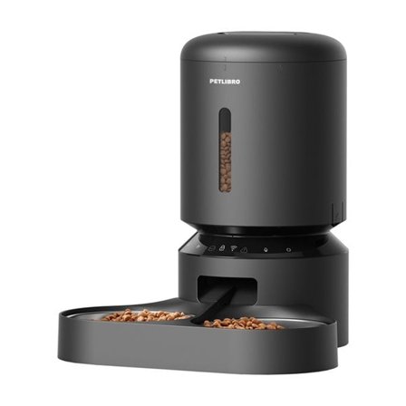 Petlibro Granary matautomat med dobbel skål, Wifi, 5L (svart)