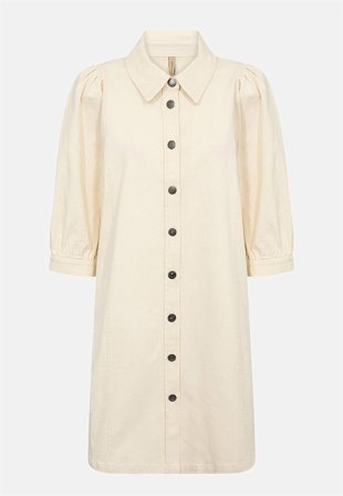 Soyaconcept - Stretchy denimkjole i bomullstwill i krem for damer i størrelse XL (44) - Cellbes