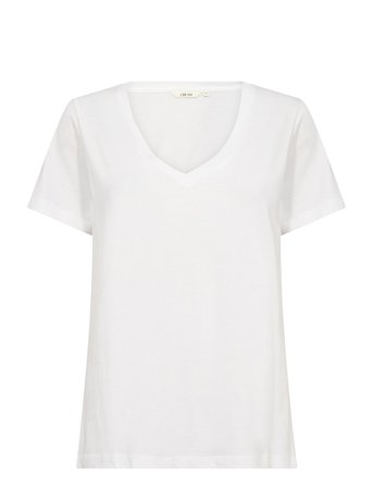 Cream | Crnaia Deep V-Neck T-Shirt | XS