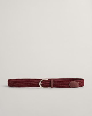 GANT - Elastisk, flettet belte til dame til dame plumped red