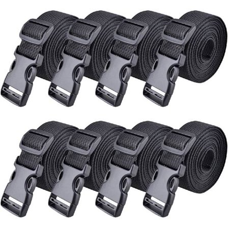 Snabbspänne 8-delad plast spärrrem bagagefästningsrem