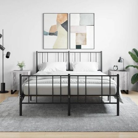 vidaXL Sängbord 2 st grå sonoma 40x40x50 cm konstruerat trä