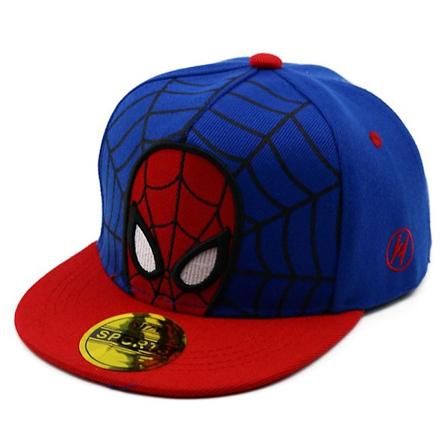 Børnebaseballkasket Disney Anime Tegneserie Spiderman Hat Red Blue