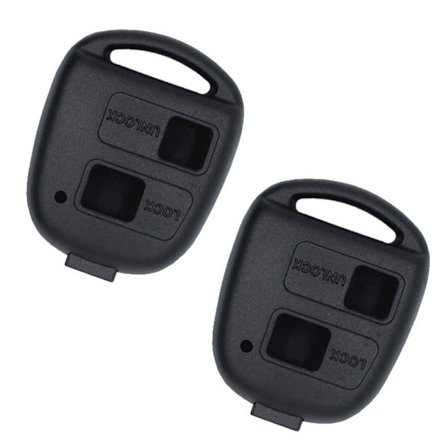 2x bilnyckelskal 2-knappsnyckel DIY Switch- cover