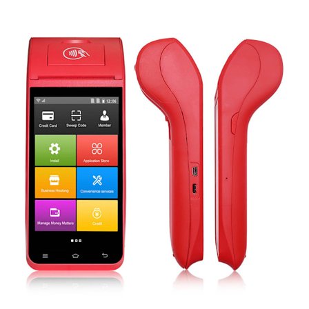 Bluetooth håndholdt kasseapparat alt-i-ett betalingsskanningskode bestillingsterminal