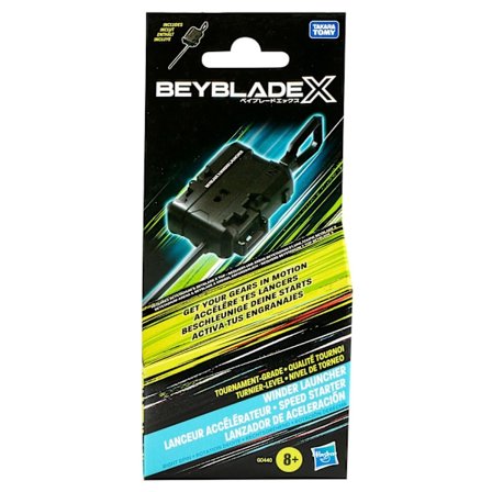 Beyblade X -turnauslaukaisin, 10" repäisynaru, oikealle pyörivä