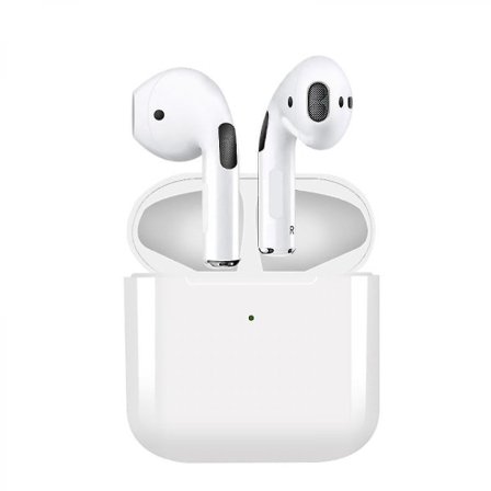 Pro 5 iPhone och Android-kompatibla Bluetooth-hörlurar, trådlösa Bluetooth-hörlurar, lätta att bära, vita