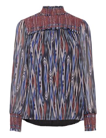 Shirley Blouse Blus Långärmad Multi/mönstrad By Malina
