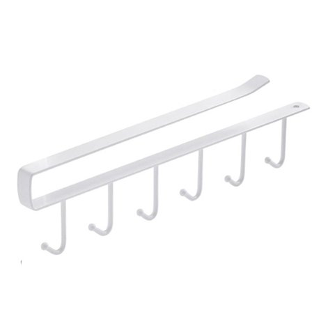 Kaapin säilytysteline keittiöön, saumattomat naulattomat koukut ripustin hyllyn alle mukille ja astianjärjestäjälle, takorauta monitoimivaatekaappi