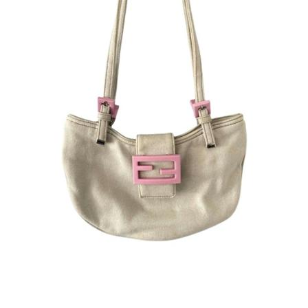 Fendi Vintage Pre-owned Shoulder Tas , Grijs , Dames , Maat: ONE Size Vintage Tassen