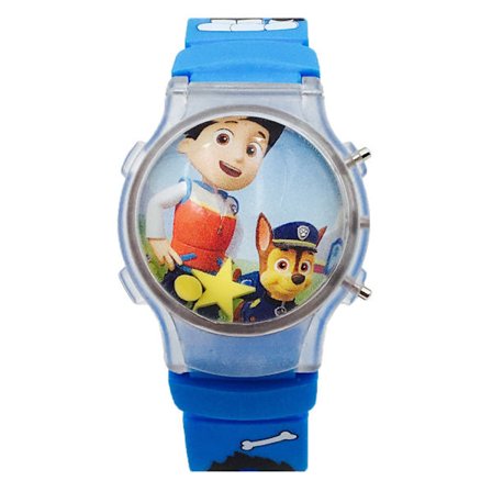 Paw Patrol digital LCD kvarts klokke for barn - blå, kul og rimelig