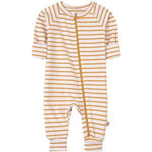 A Happy Brand White Stripe Jumpsuit 74/80 cm - All in ones - 74/80 cm - Yellow