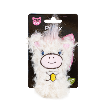 Pritax - Katteleketøy Enhjørning Elin, 7x14x2,5cm, flerfarget - Katt - Katteleker & viftepinner - Kattemynte & catnipleker - ZOO.no