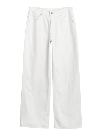 Rel Straight White Jeans White GANT