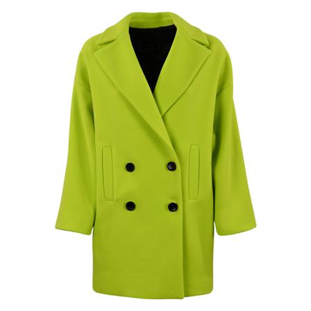 Hanita, Double-Breasted Coats Geel, Dames, Maat:S