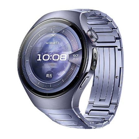 Kompatibelt med Huawei WATCH5 Titanlegering Armband i Titanmetall med Viklås för Huawei Klocka