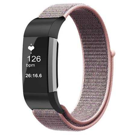Nylonrem Fitbit Charge 3/4 Rosenguld