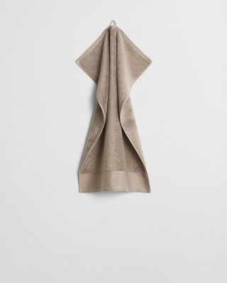 GANT - Brodert håndkle 30x50cm taupe beige