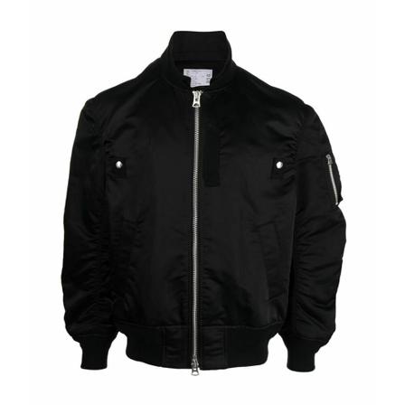 Sacai, Bomber Jackets Czarny, Mężczyzna, Rozmiar: L