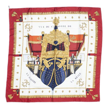 Hermès Vintage, Pre-owned Scarf Rood, Dames, Maat:ONE Size