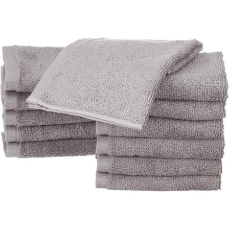 Sett med 12 små bomullskluter, Grå