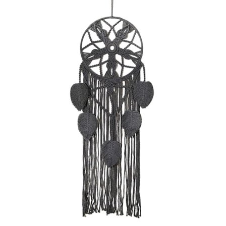 Makramee Käsinkudotut Unisiepparit Seinävaatteet Kodin Sisustus Tyylikäs Kaunis Asunto Asuntola Harmaa