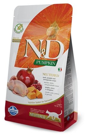 Farmina N&D Pumpkin Neutered Quaglia E Zucca Gatti Adulti