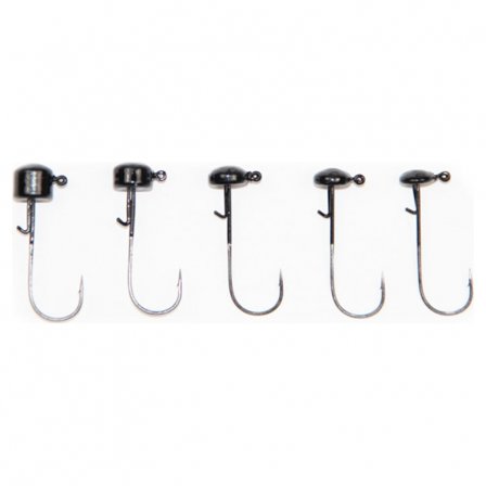 X Zone Ned Rig Head Black 2/0, 3.5g (5-pack)