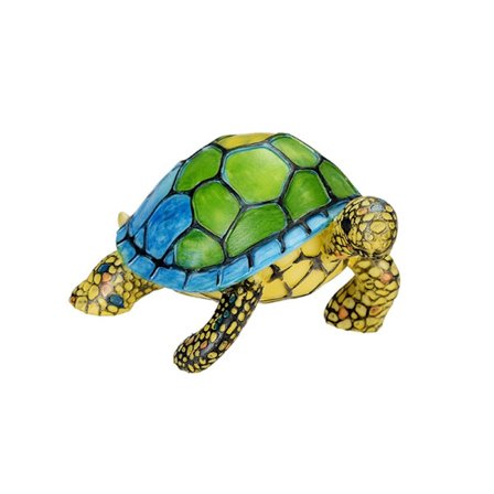 Elegant farget glass dyredekorasjon beiset bordlampe for stue og soverom