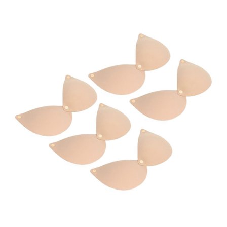 Silikon Strapless Push Up BH 5-pakks med Limfeste Snap for Side Brystløft Hudfarge D