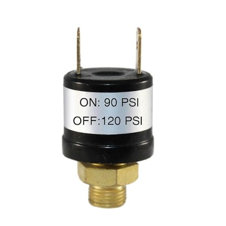 90-120 PSI Luftkompressor Trykstyringsswitch Ventil Horn 1/8'' 12V/24V smuk