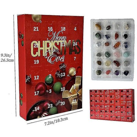 Julekalender, 24 Dages Naturstens Gaveæske, 2024 Julekalender