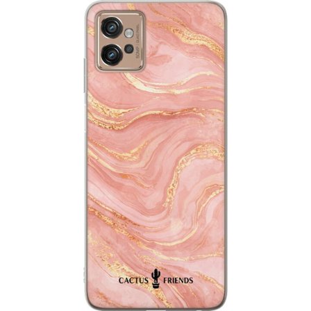 Yhteensopiva Puhelinkuori Motorola Motorola Moto G32 Cactus and Friends – RoseGoldFlow